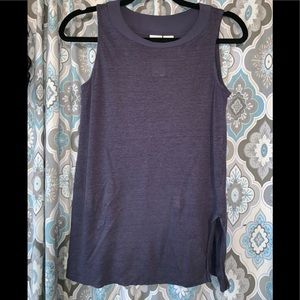 Plum linen tank